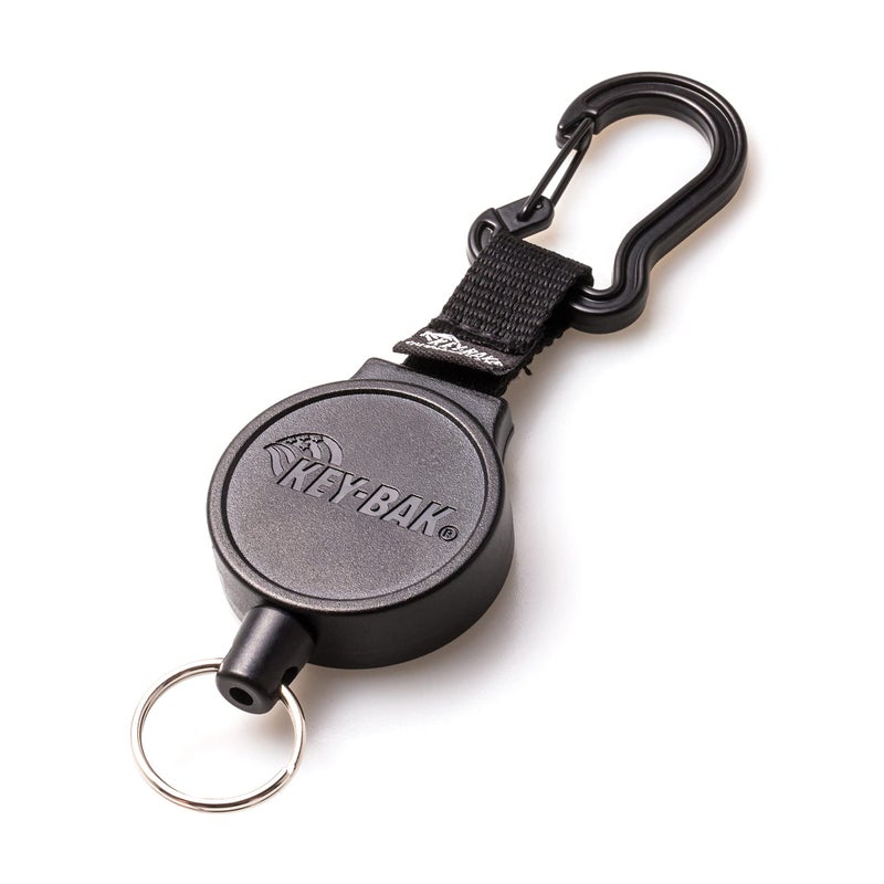 KEY-BAK MID6 Retractable Carabiner Keychain with 36" Retractable Cord, 6 oz. Retraction - Image 2